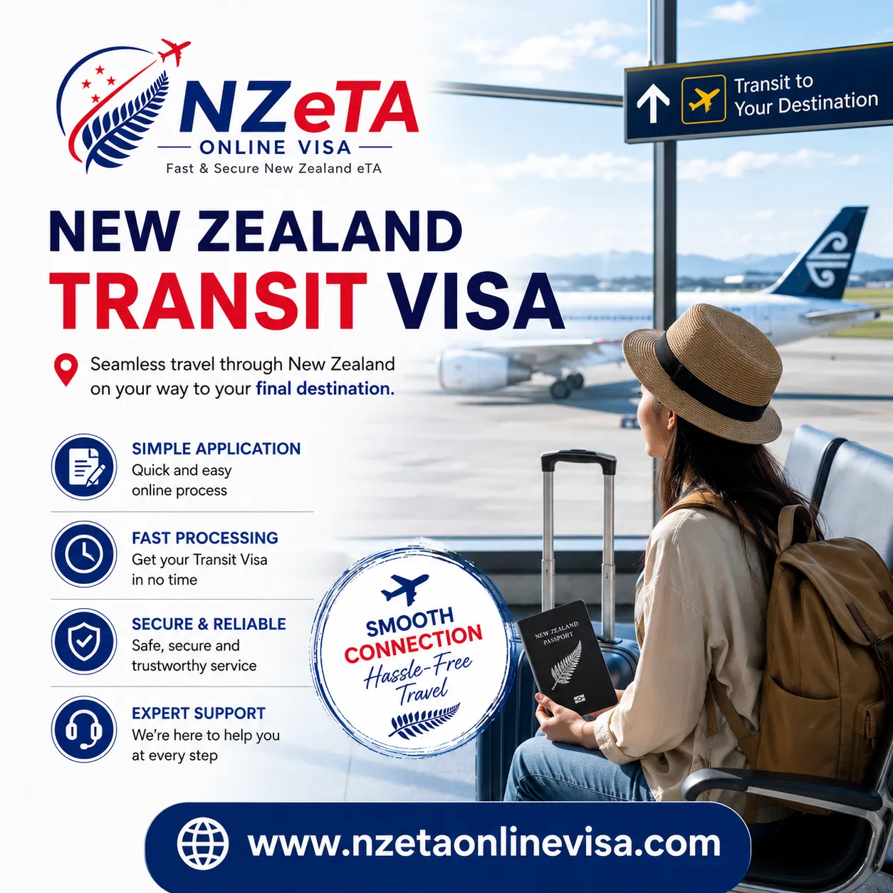 New Zealand transit eTA – NZeTA transit visa for Auckland Airport layover passengers